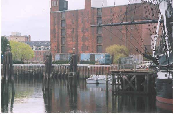 Photo of Boxcars in Charlestown Navy Yard