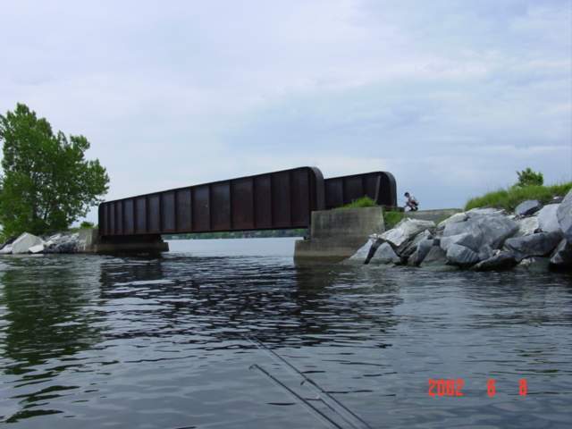 Photo of Abandon Rutland RR Bridge over Carry Bay North Hero