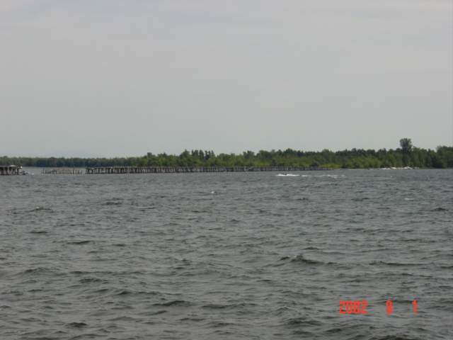 Photo of Trestle over lake Champlain  Alburg to Rouses Point