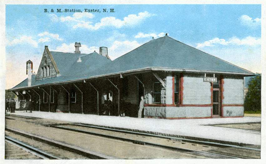 Photo of The old Exeter Station (postcard)