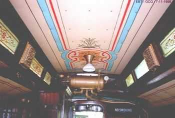 Photo of Interior view of EBT RR Coach 8 Ceiling