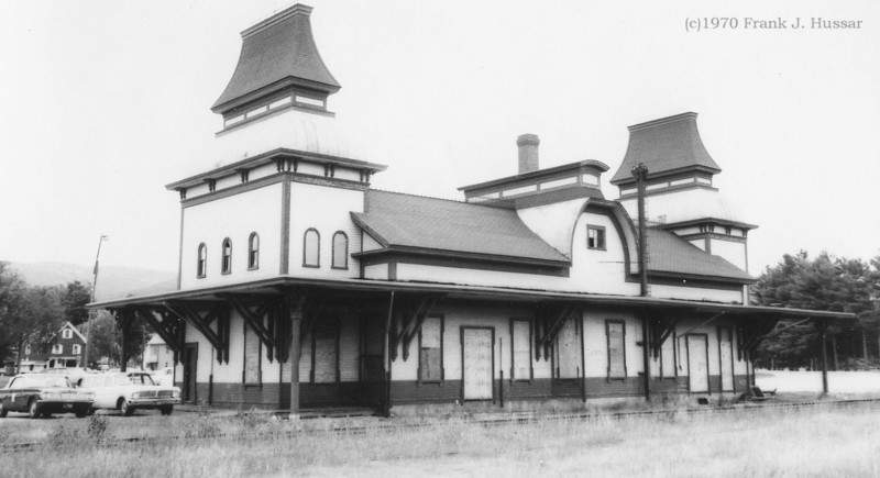 Photo of Grand station at North Conway, New Hampshire before restoration