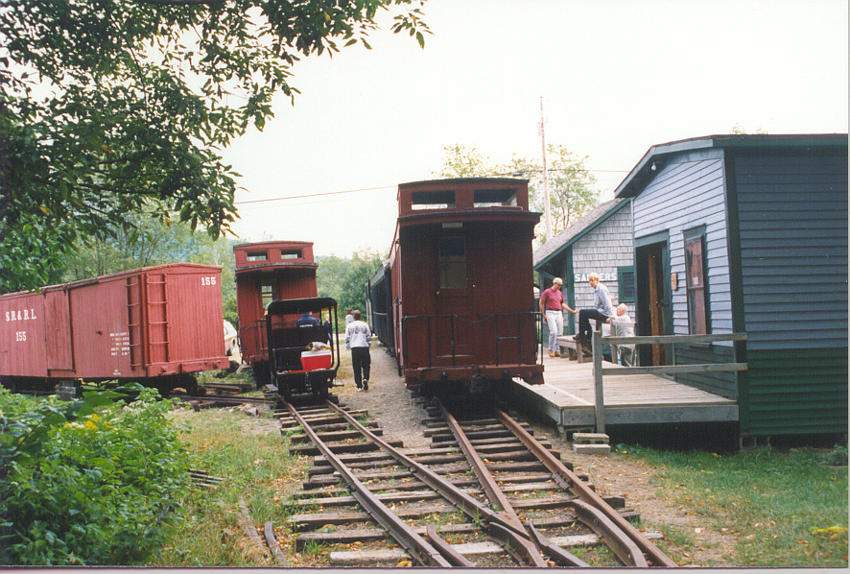 Photo of Sandy River RR yard and station.