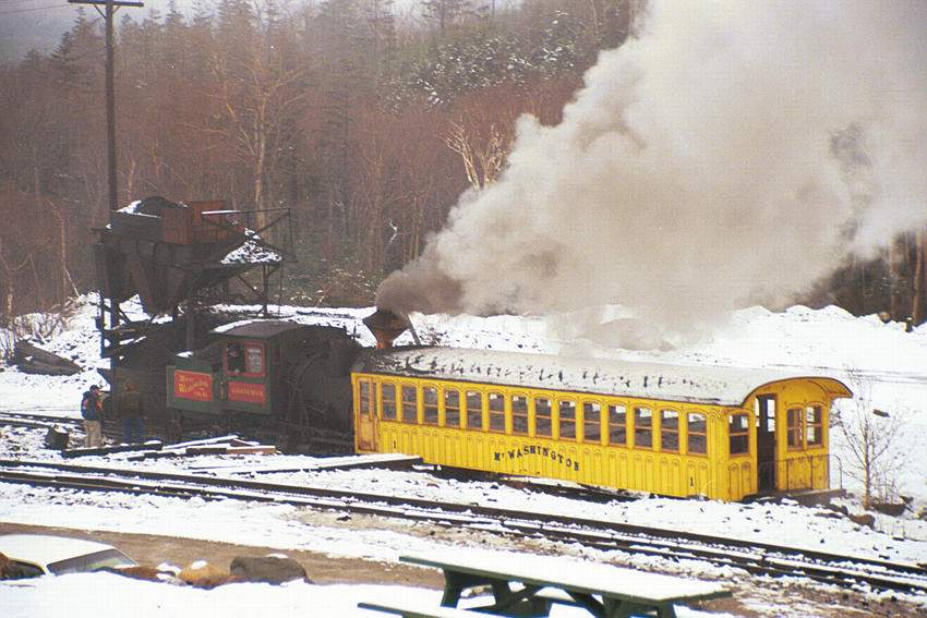 Photo of Mt. Washington Cog Railway in Oct of 1999