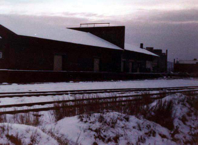 Photo of Keene, NH Freight House winter 1981