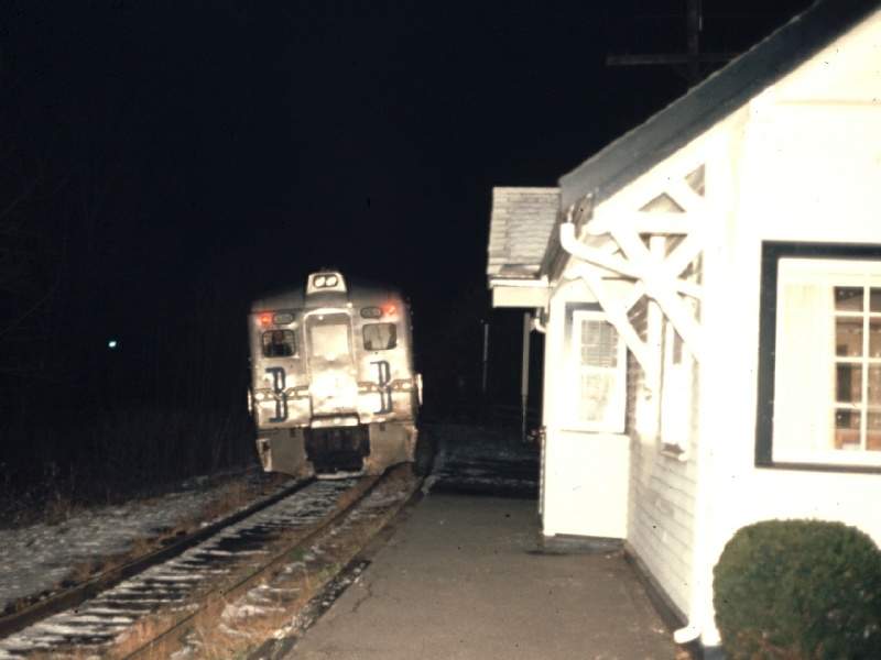 Photo of Last scheduled Central Mass passenger train at Waltham Highlands