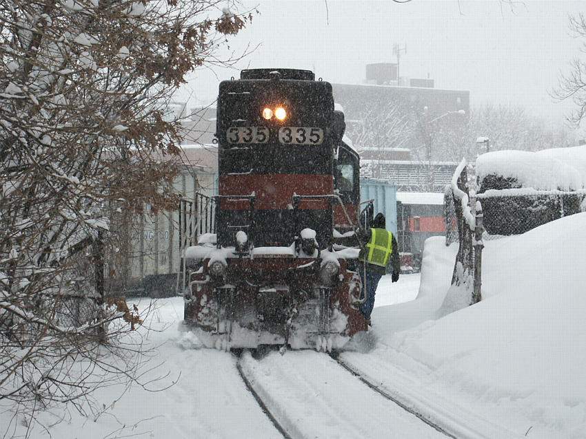 Photo of Heavy grade in snow on Watertown Branch