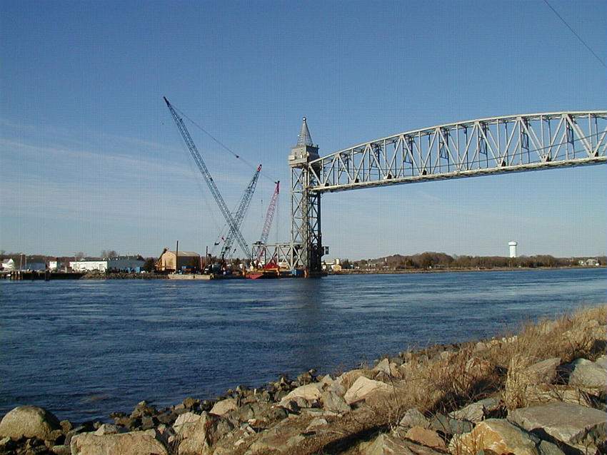 Photo of Cape Cod Canal Railroad Bridge rehab project