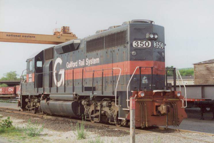 Photo of GP40 #350 lays over at Plainville, CT.