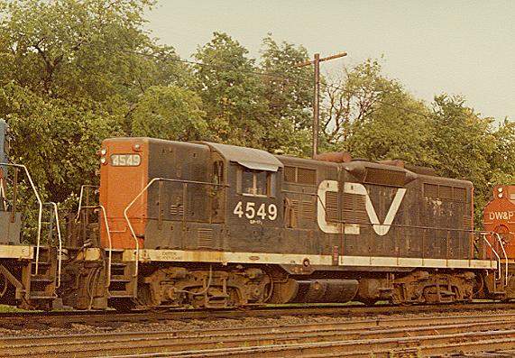 Photo of CV GP9 #4549 on the B&M at Greenfield, MA.