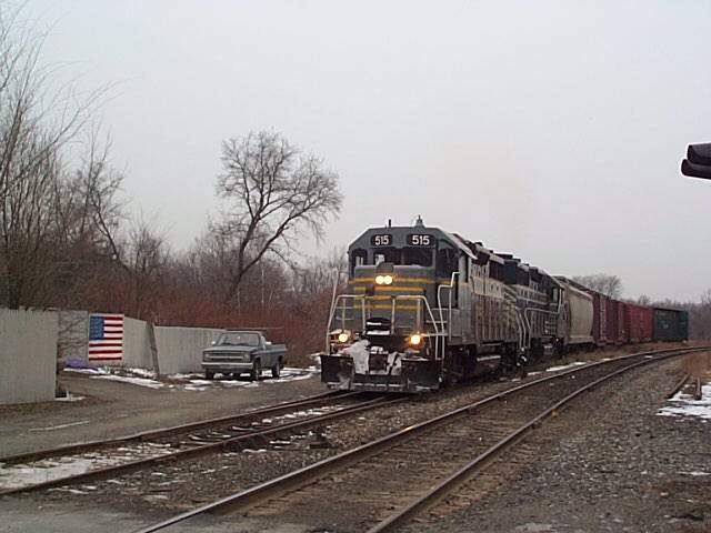 Photo of Northern Vermont Railroad train in White River, Jct, Vermont