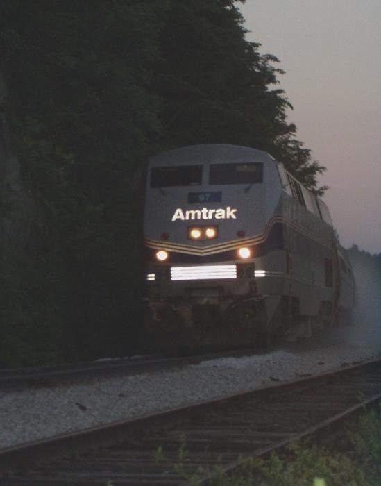 Photo of Amtrak Vermonter northbound at Waterbury, VT