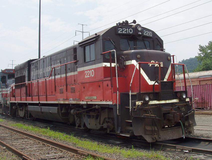 Photo of P&W #2210 at Amtrak MOW New Haven area siding