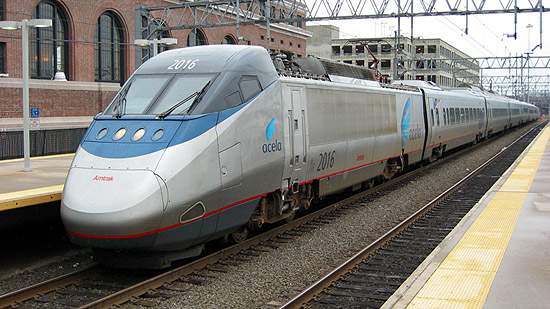 Photo of Southbound Acela at New Haven