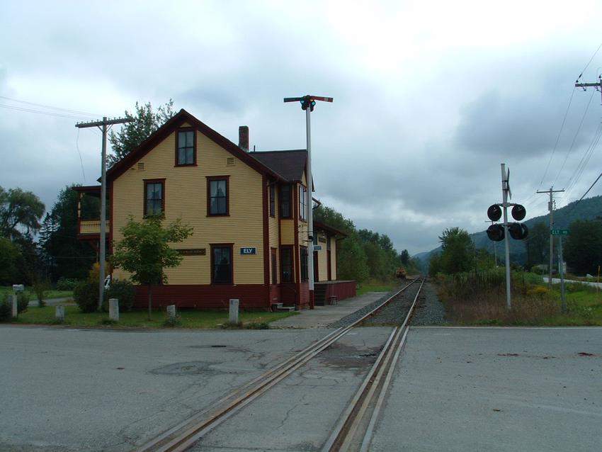 Photo of Depot at Ely, VT on former B&M Conn River Line.