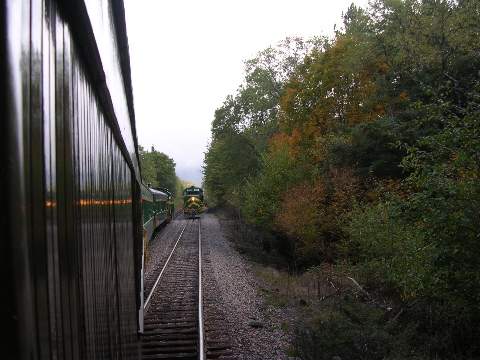 Photo of Rutland Limtied meets with GMRC train #264 -@ Summit