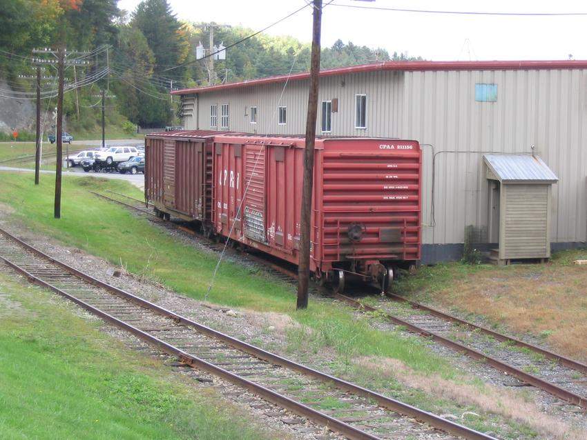 Photo of A shot of a industrial siding in St. Johnsbury Vt.