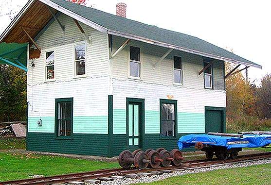 Photo of historic Albion, Maine depot
