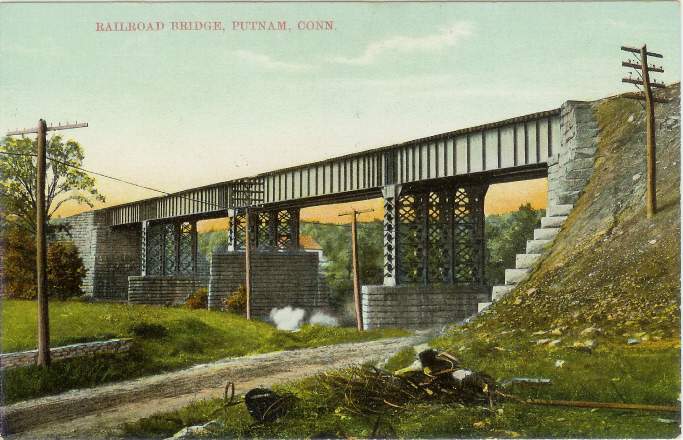 Photo of Quinebaug River Bridge postcard 2