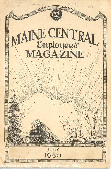 Photo of Maine Central Employees' Magazine 1930