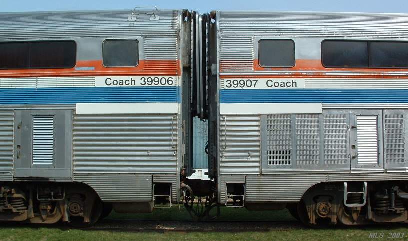 Photo of Amtrak 39906 and 39907 at Concord, NH.