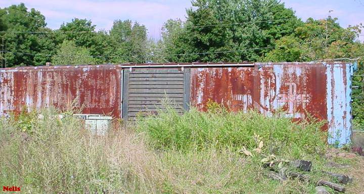 Photo of Old B&M boxcar at Littleton MA