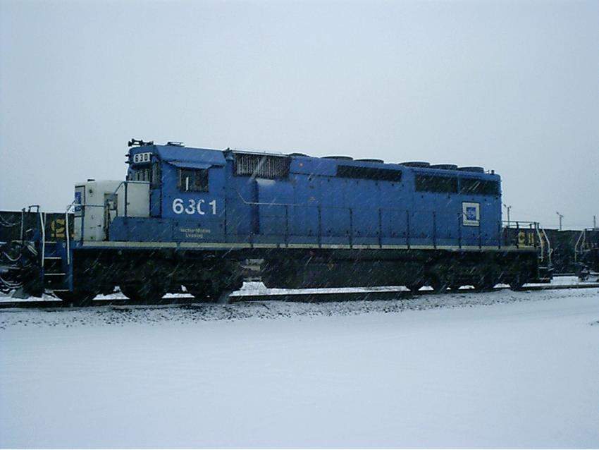 Side view of EMDX 6301: The NERAIL New England Railroad Photo Archive