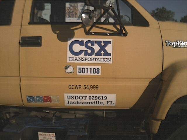 Photo of CSX MOW Truck