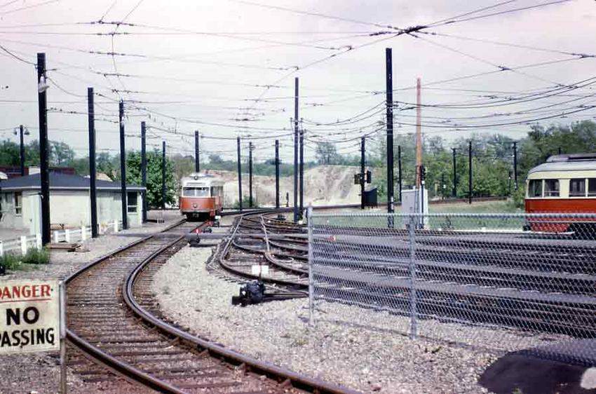 Photo of Riverside MBTA rail yards