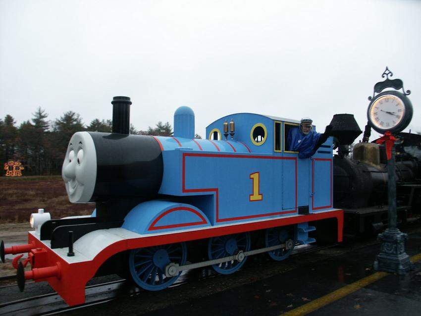 Photo of Thomas is narrow guage at Edaville !