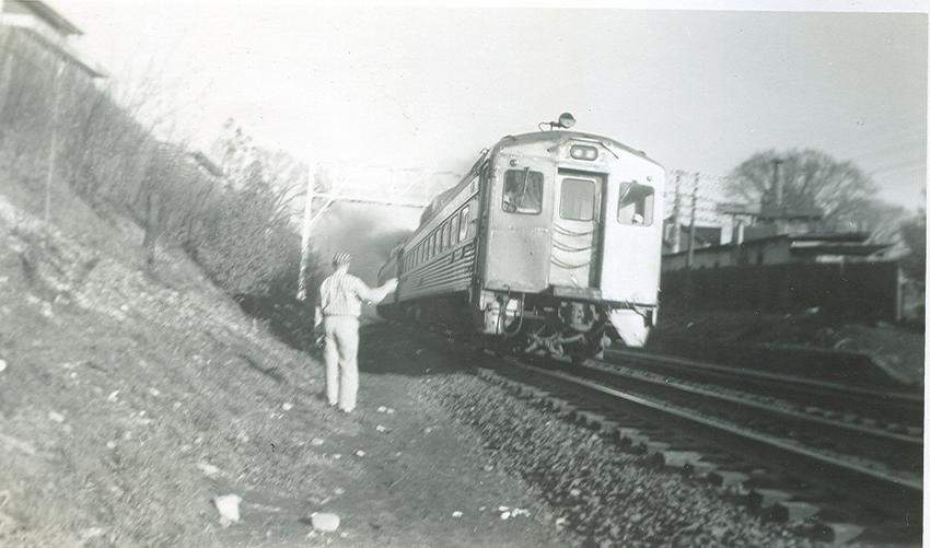 Photo of Eastbound Buddliners out of Palmer,MA in the late 1950's