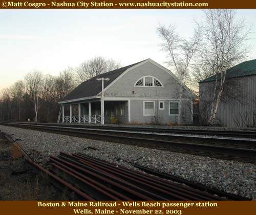 Photo of Wells Beach passenger station