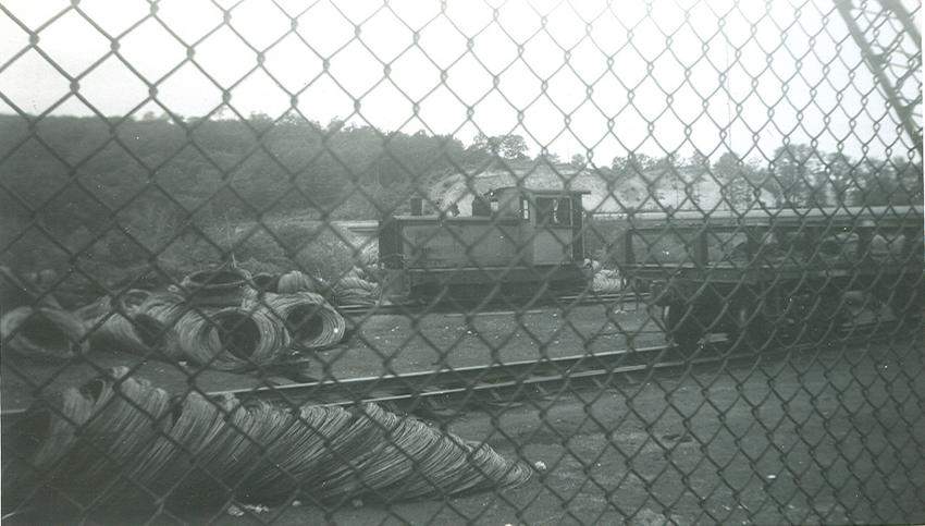 Photo of Wickwire Steel Company Yard in the 1950's