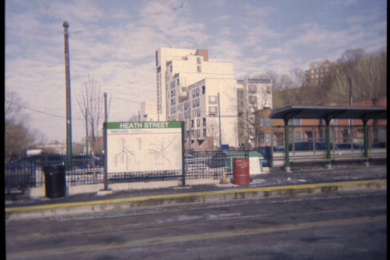 Photo of Heath Street station in Jamaica Plain, Boston