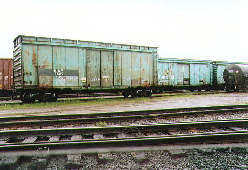 Photo of BAR chip car ready for scrap.