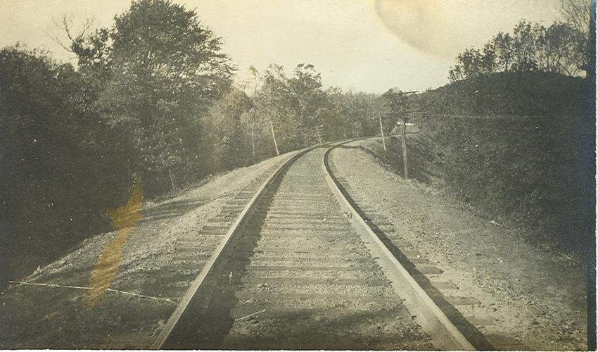Photo of Tracks @ Bolton, CT Early 1910's view