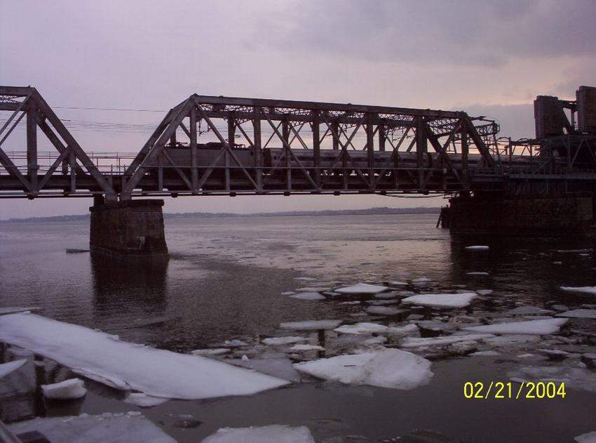 Photo of A Bridge over Icy Water