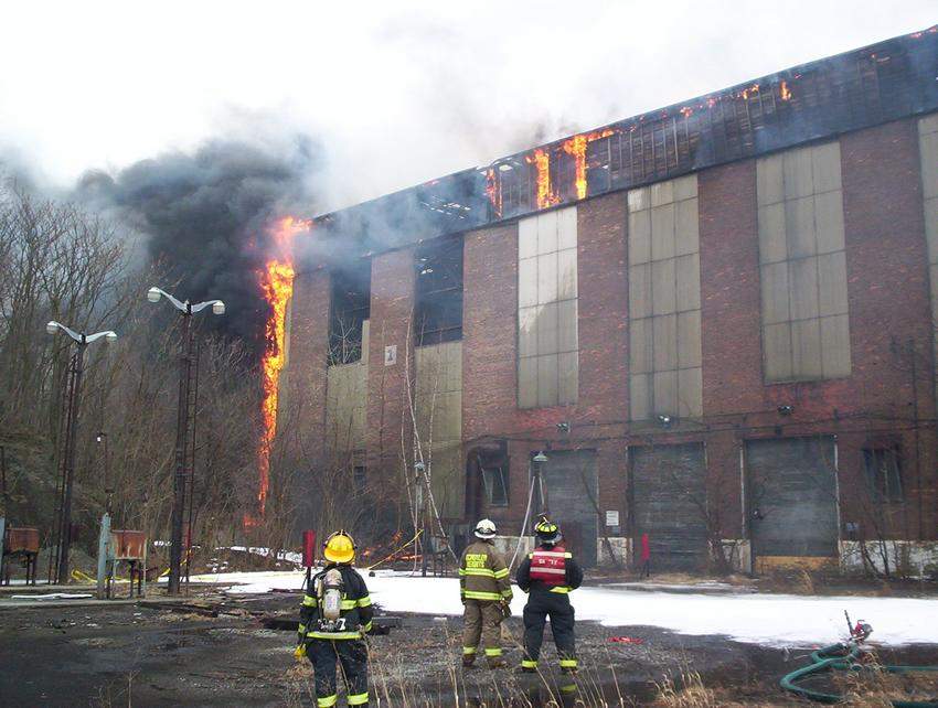 Photo of D&H Colonie shop fire