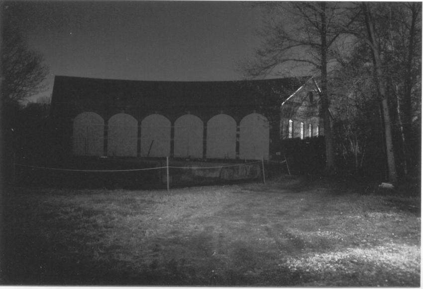 Photo of Columbia Junction Roundhouse at night