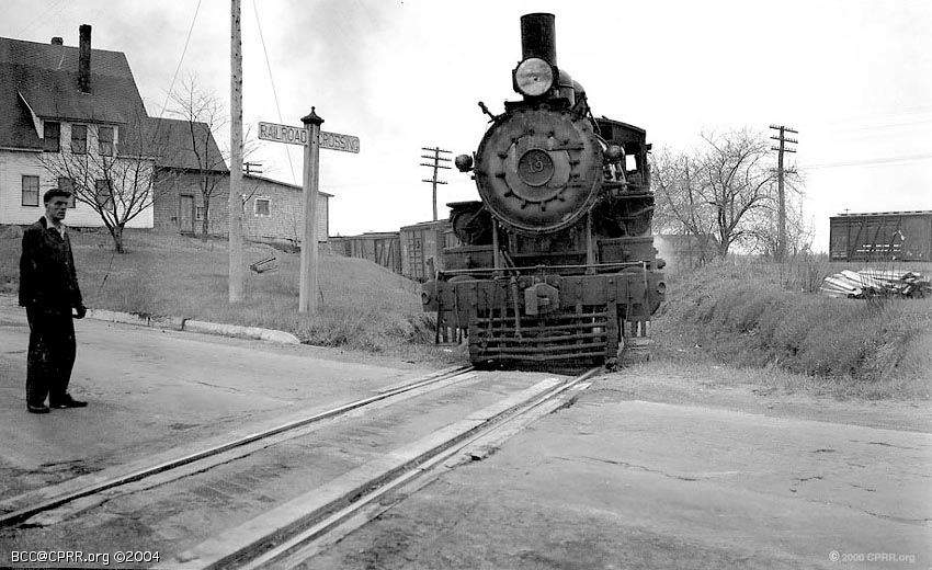 Photo of BML #19 departing Burnham Junction, ME, (via the Waterville 
