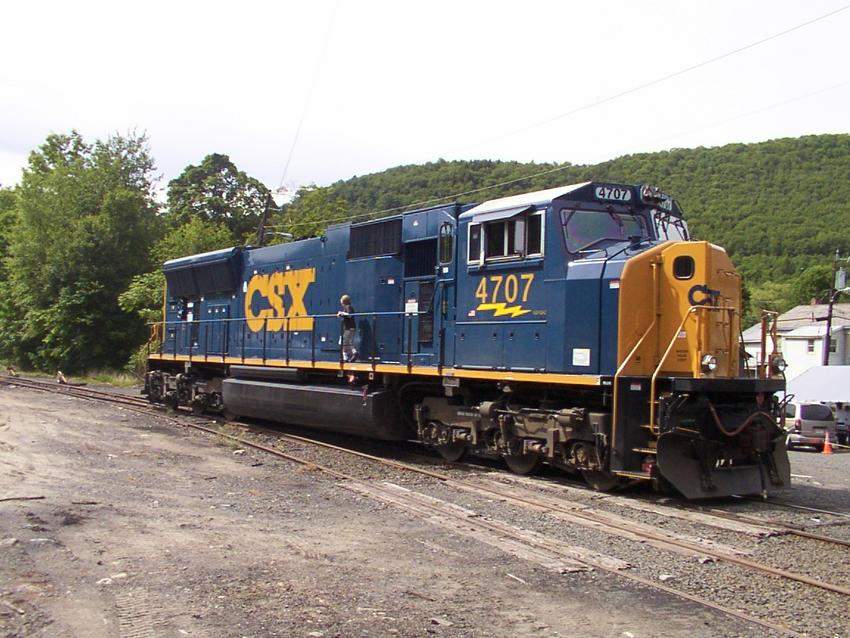 Photo of CSX #4707 on display Chester On Track Chester Mass.
