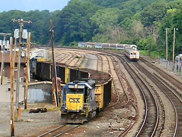 Photo of Metro North Passing CSX at Croton, NY