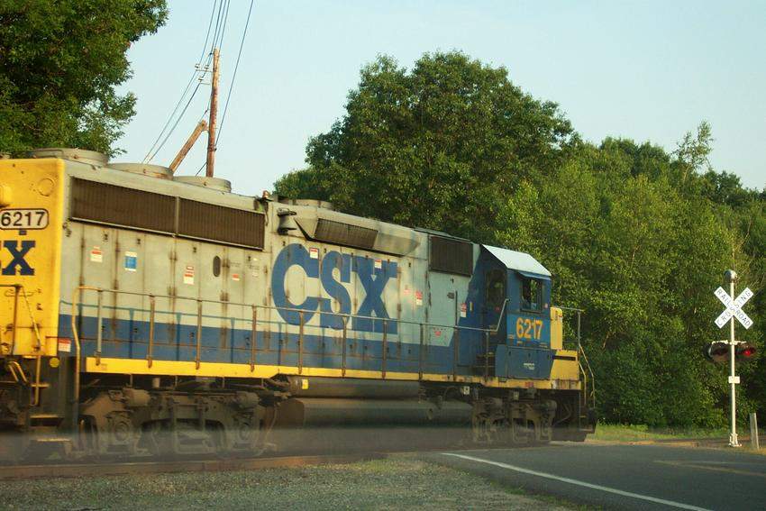 Photo of CSX 6217 heading home