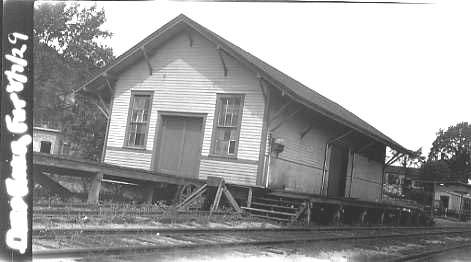 Photo of NYNHHRR freight house at Deep River, Ct.