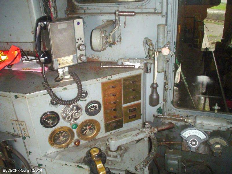 Photo of Engineer's controls of BML#50, Belfast, ME (View #3)