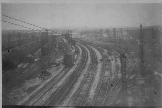 Photo of NYNHHRR-Cedar Hill, New Haven, Ct. Westbound Dept. looking north.
