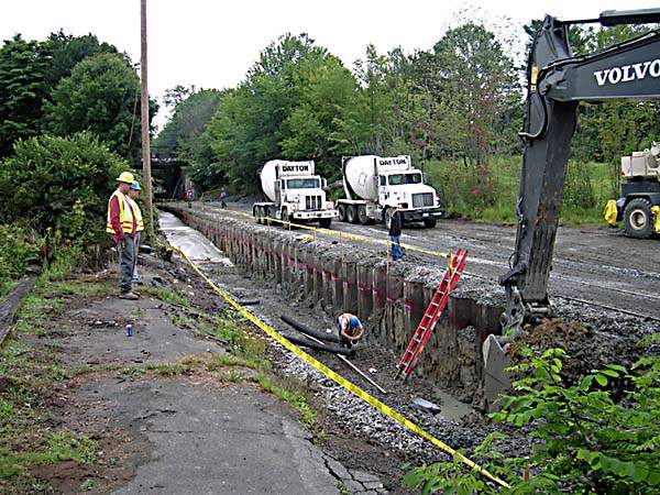 Photo of The big track project at Kennebunk