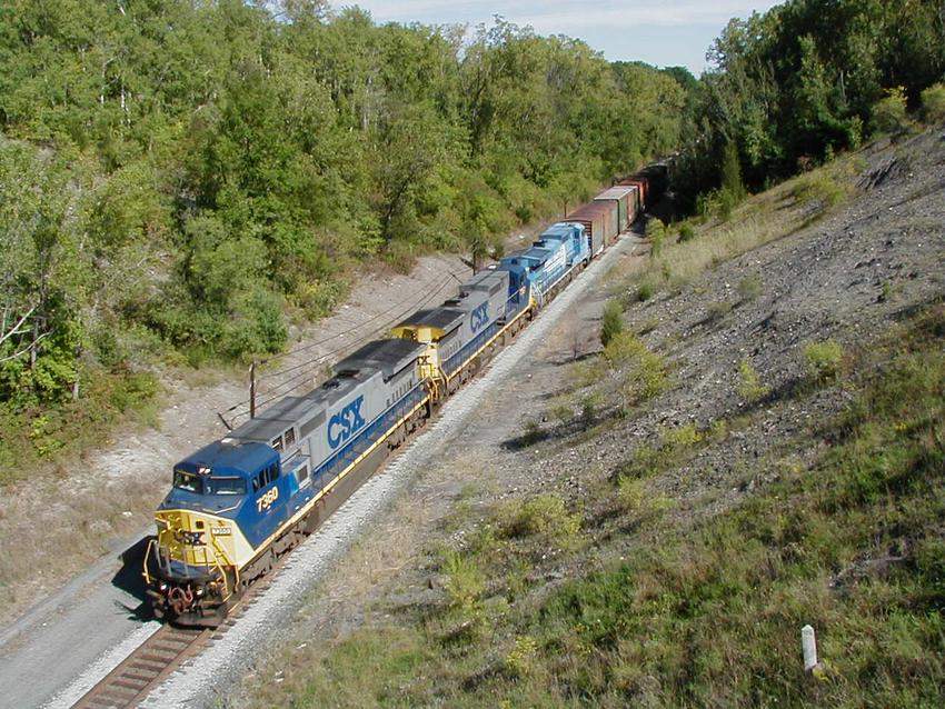 Photo of CSX 7360 WEST ON THE SELKIRK BRANCH