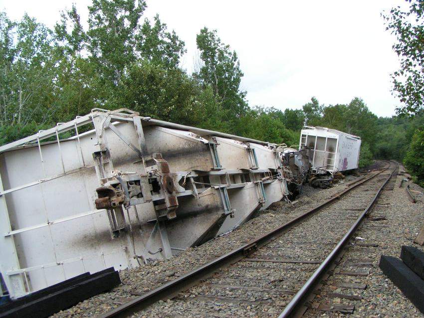 Photo of Orrington # 7 derailment