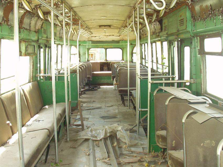 Photo of interior of trolley